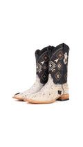 Aztec Cowhide Square Toe Cowboy Boot Size 8.5 Box FM3