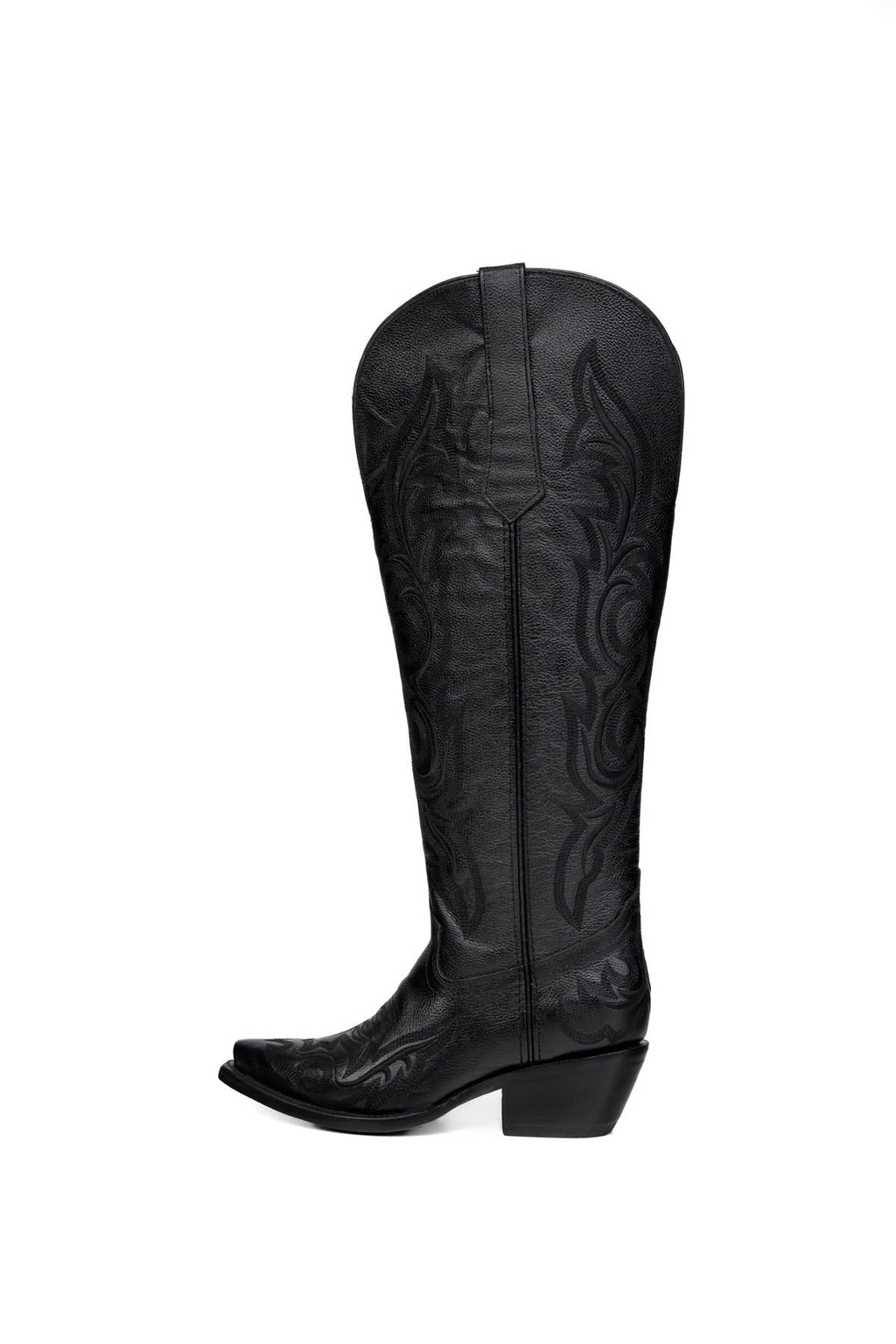 Jenny Tall Wide Calf Snip Toe Cowgirl Boot