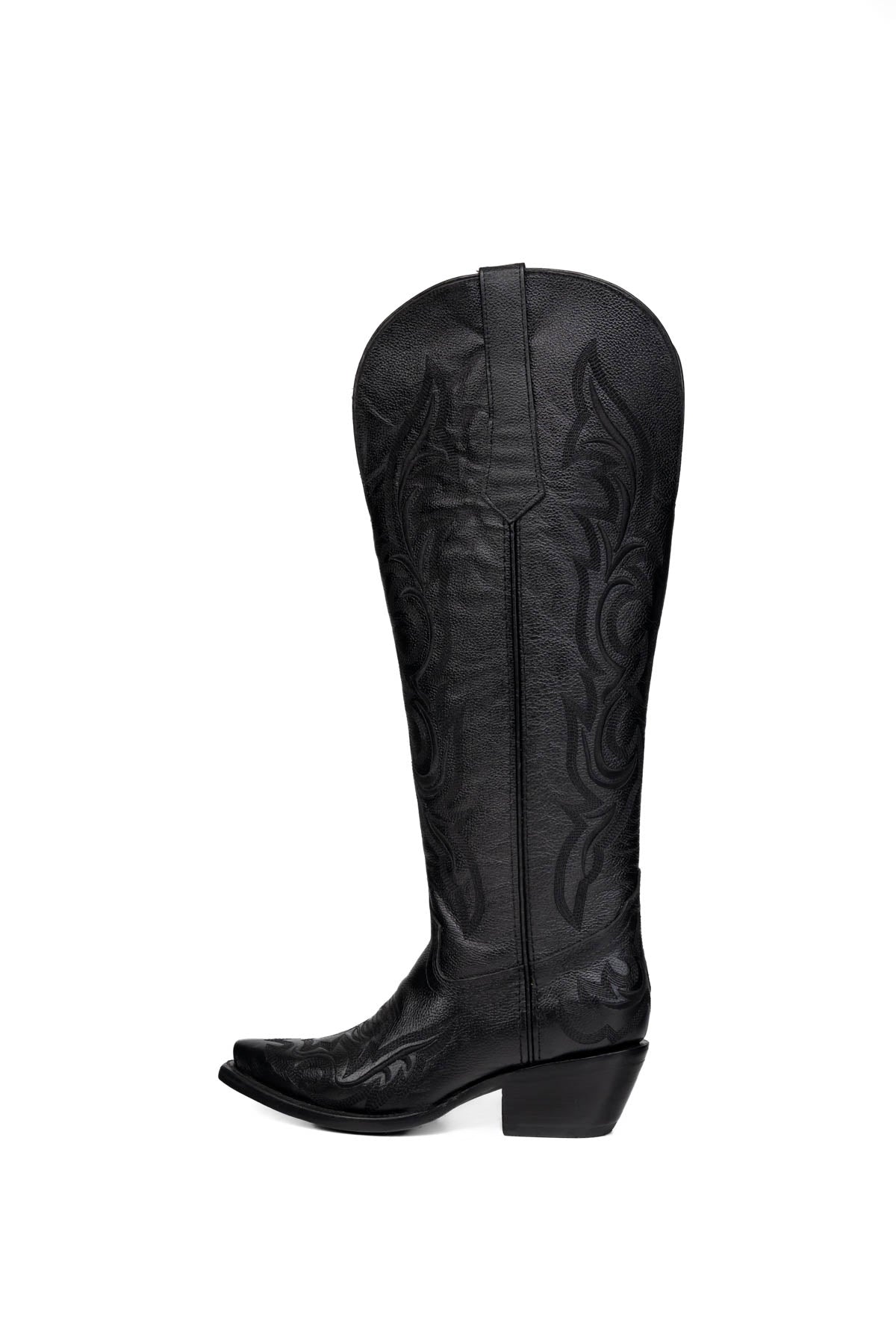 Jenny Tall Wide Calf Snip Toe Cowgirl Boot