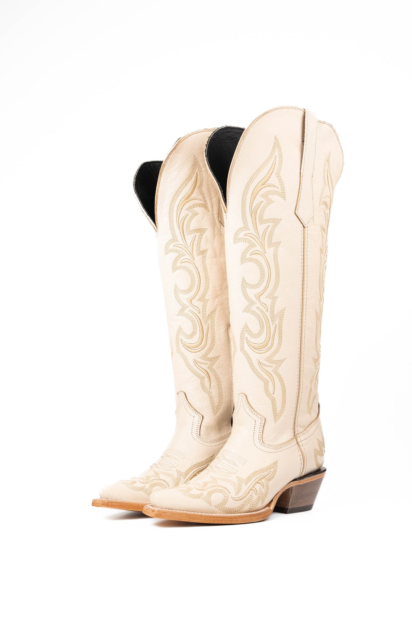 Jenny Tall Wide Calf Snip Toe Cowgirl Boot