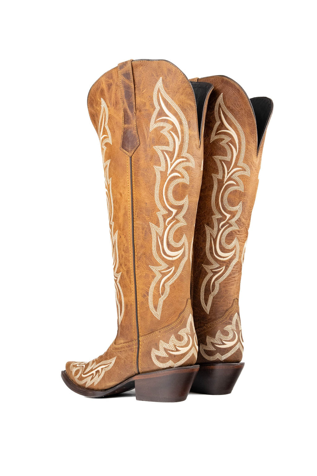 Jenny Tall Wide Calf Snip Toe Cowgirl Boot